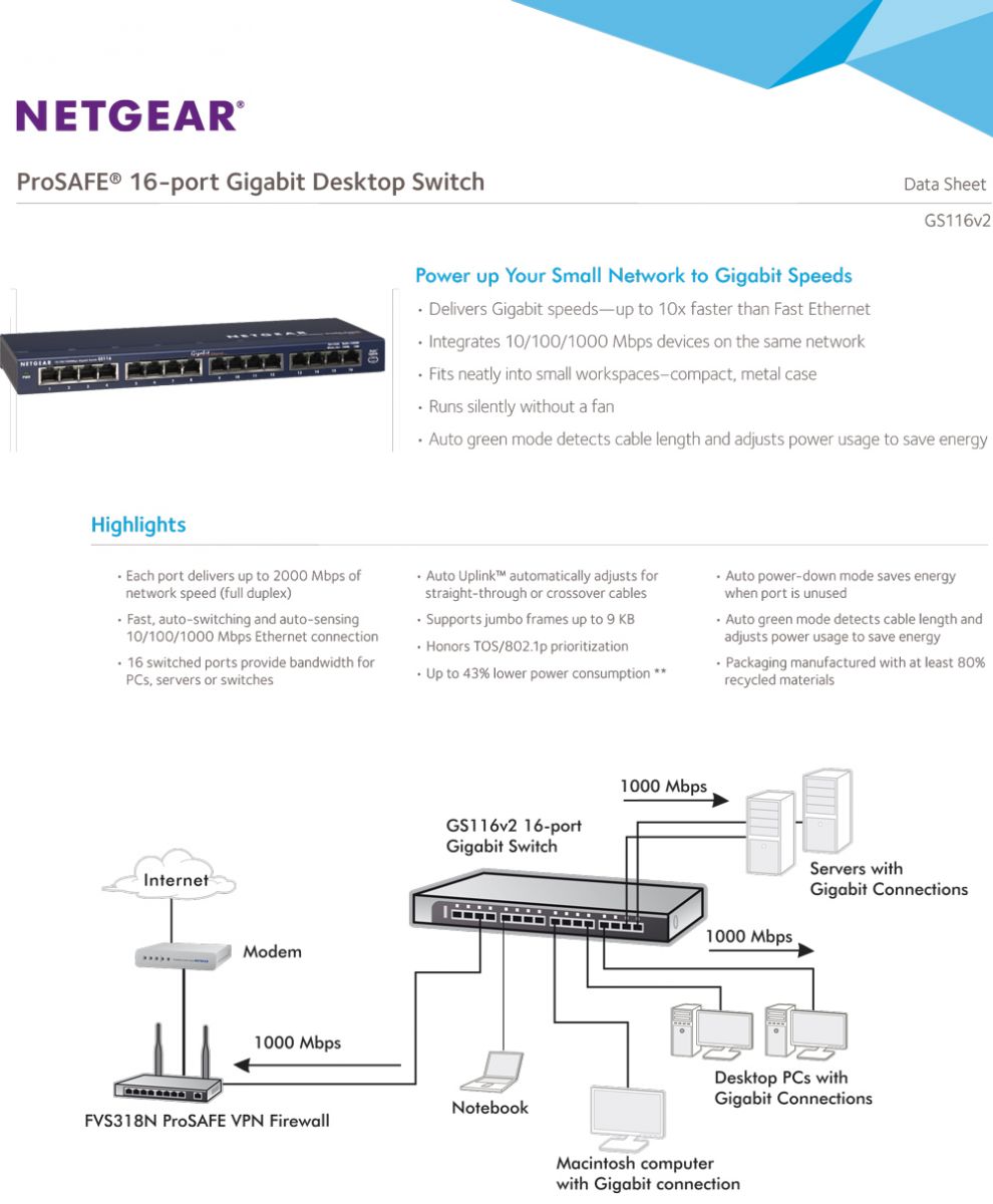 Netgear GS116AU Device Deal Australia