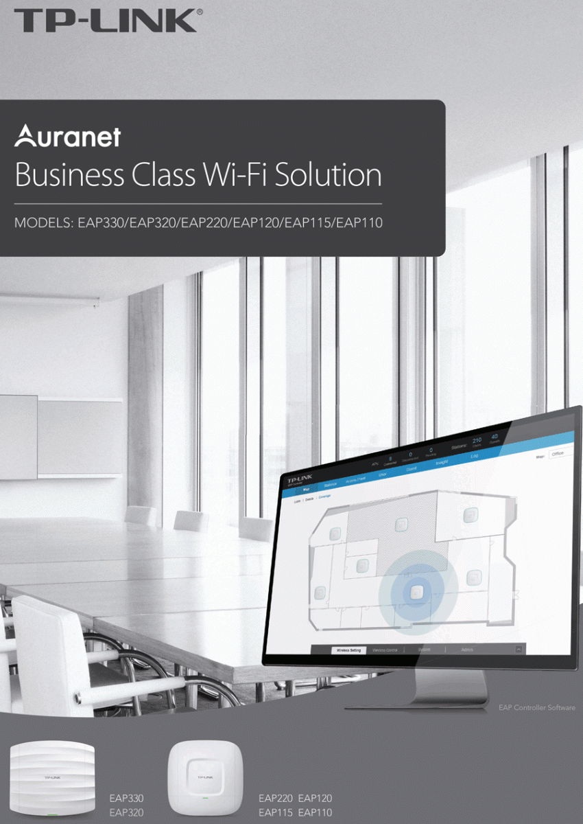 TP-Link EAP115 300Mbps Wireless N Ceiling Mount Access Point