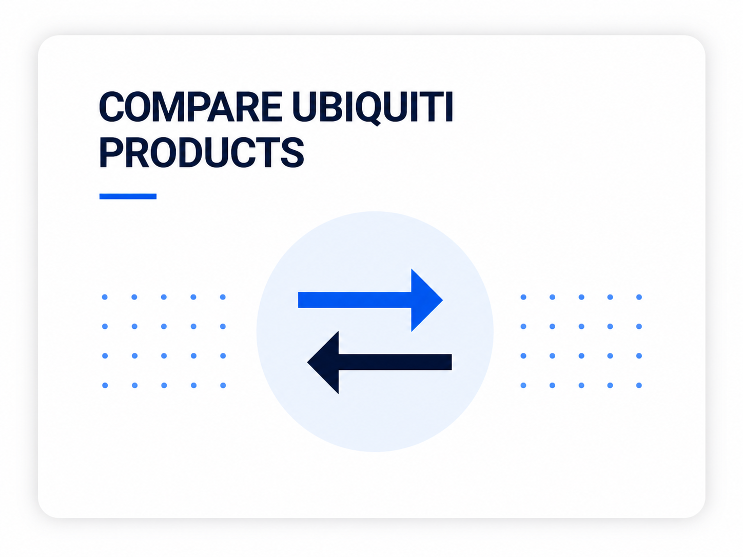 compare ubiquiti products