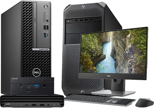 Tower, small form factor, mini and all-in-one desktop computers