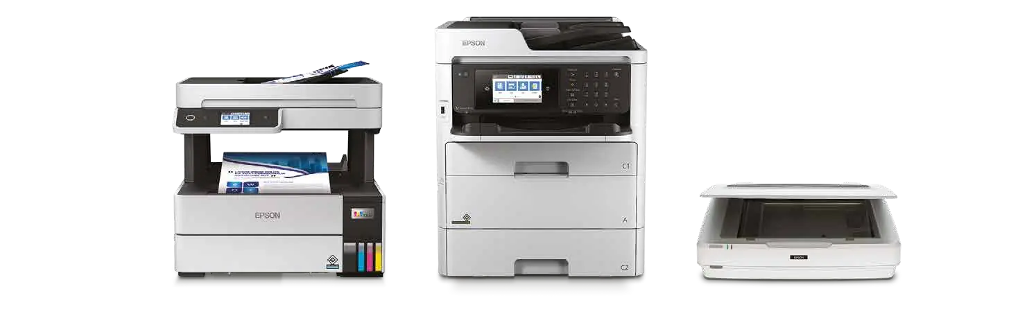 Selection of Epson desktop and business printers