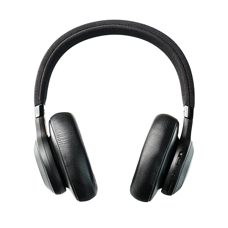 Black over-ear wireless headphones