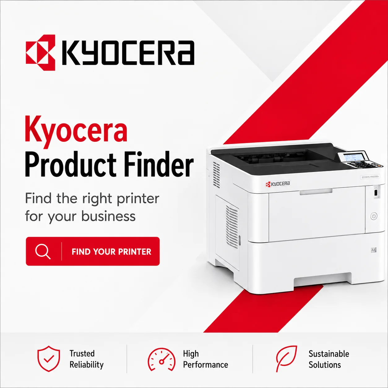 Kyocera Product Finder - find the right printer for your business