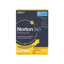 Norton 360 Premium antivirus software retail box