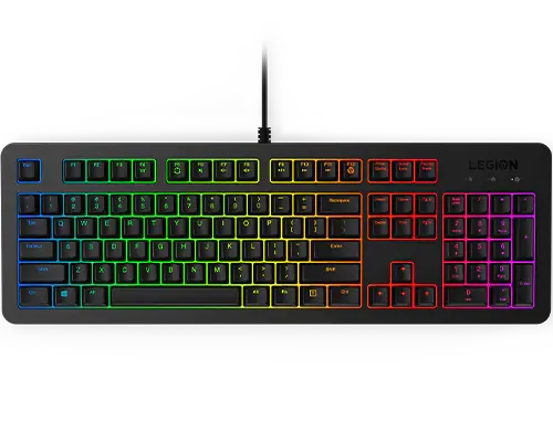 Full-size wired keyboard with multicolour backlighting