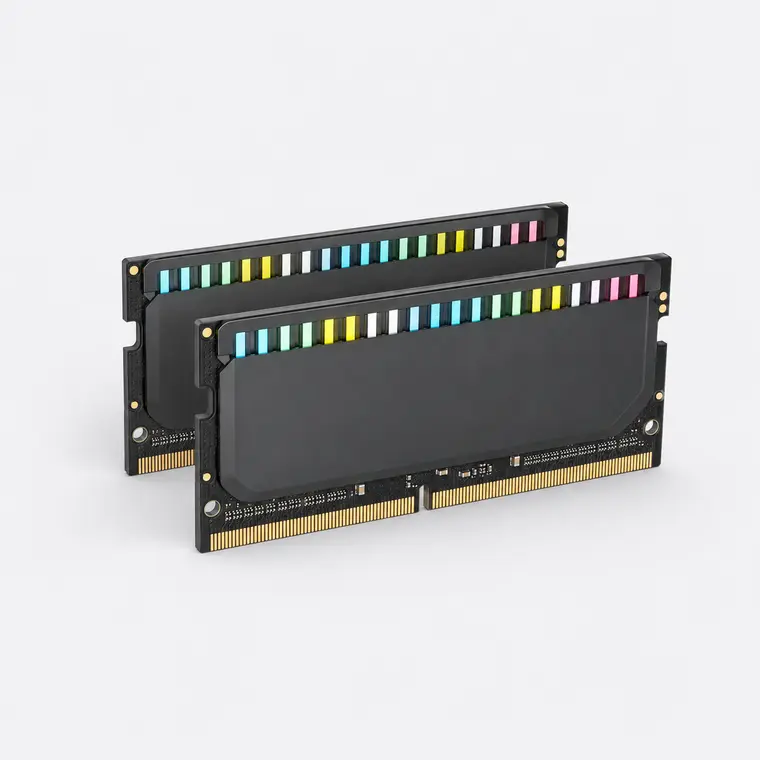 Two laptop SO-DIMM memory modules