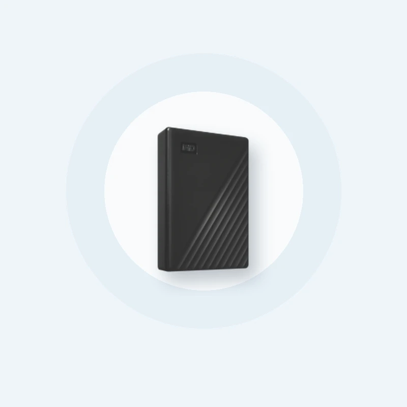 Portable external hard drive