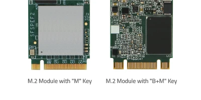 Examples of M-key and B-plus-M-key M.2 modules