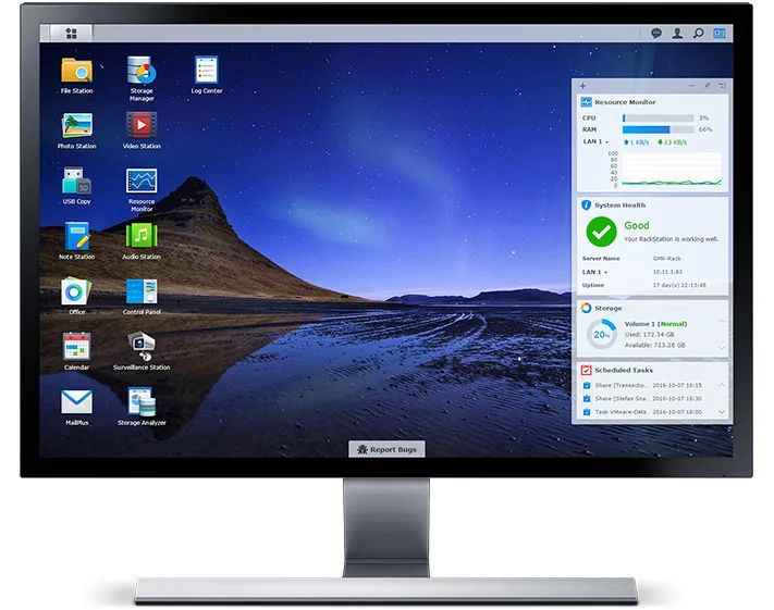 Synology DiskStation Manager interface example