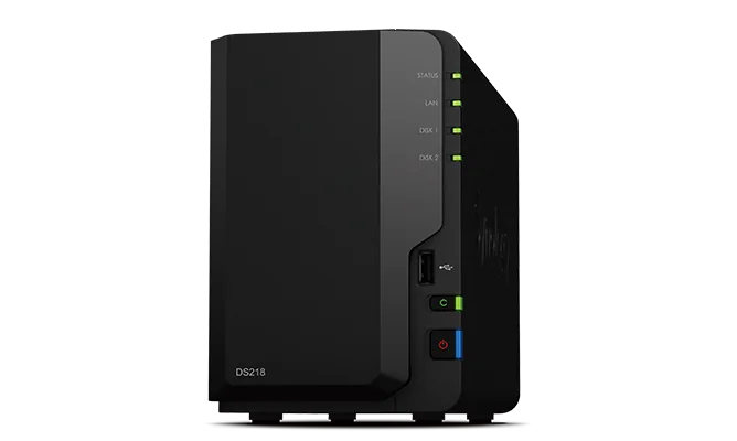 Two-bay Synology NAS example
