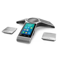 Yealink conference phone with expansion microphones