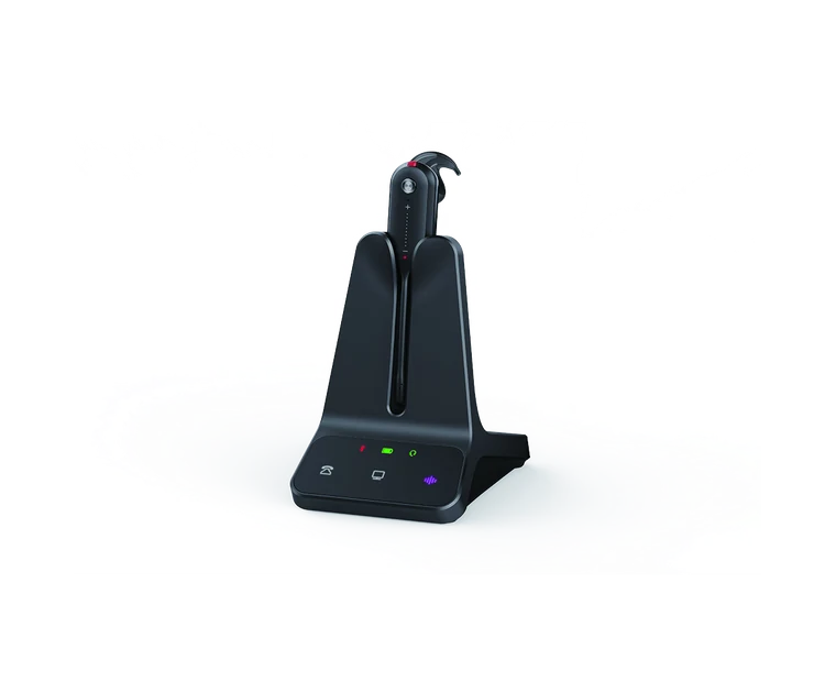 Yealink WH63 E2 convertible DECT wireless headset and base