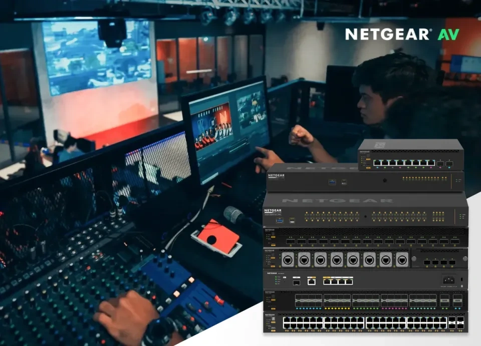 NETGEAR AV Line managed switches for professional AV-over-IP networks