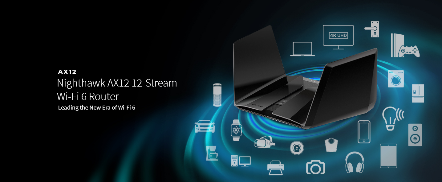 NETGEAR Nighthawk AX12 12-Stream AX6000 802.11ax WiFi 6 Router RAX120