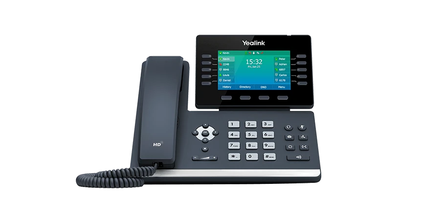 Yealink SIP-T54W 16-line business IP phone with adjustable colour display