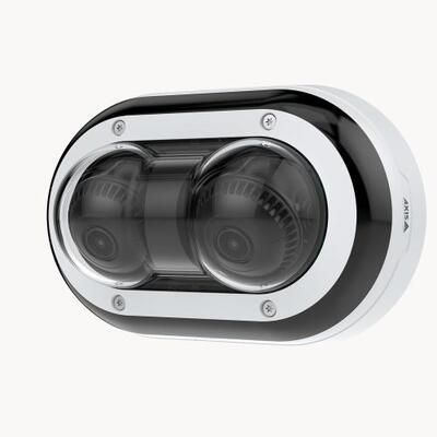 AXIS 02944-001 P4708-PLVE Panoramic Camera AI-powered 2x8MP dual-sensor camera at 30 fps