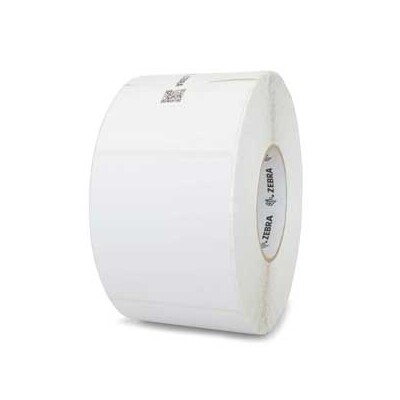Zebra Label, Paper, 4x3in (101.6x76.2mm); DT, Z-Perform 1000D, Value Uncoated, Permanent Adhesive, 3in (76.2mm) core, 2000/roll - 10000302