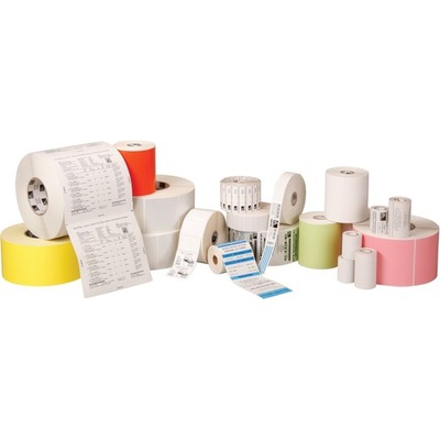 Zebra Label, Paper, 2.25x3in (57.2x76.2mm); TT, Z-Select 4000T, High Performance Coated, Permanent Adhesive, 1in (25.4mm) core, 930/roll, Plain - 1000