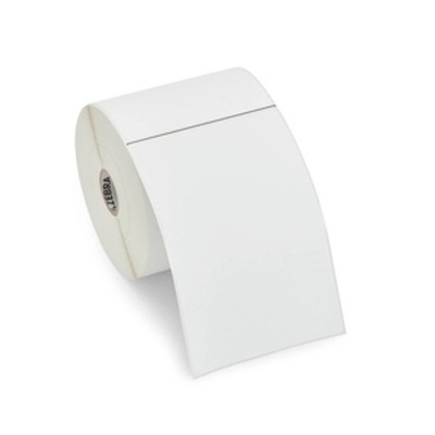 Zebra Label, Paper, 4x6in (101.6x152.4mm); DT, Z-Perform 2000D, Value Coated, All-Temp Adhesive, 1in (25.4mm) core, 430/roll - 10010034