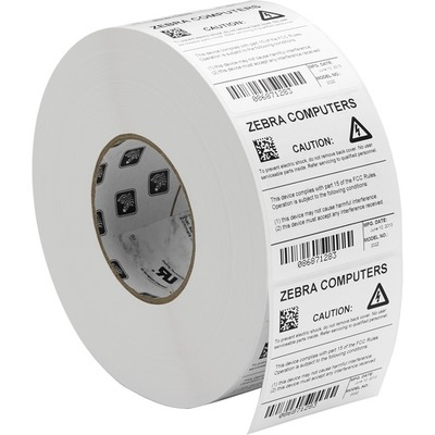 Zebra Label, Polyester, 2x4in (50.8x101.6mm) - 10011699