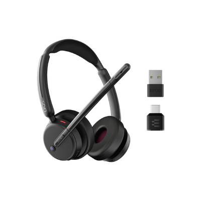 EPOS IMPACT 500 Microsoft Teams UC Stereo Bluetooth ANC Headset | USB-C + USB-A