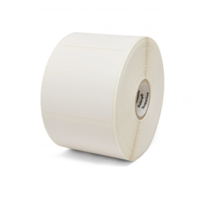 Zebra Label, Paper, 2.25x2in (57.2x50.8mm); DT, Z-Select 4000D, High Performance Coated, All-Temp Adhesive, 1in (25.4mm) core, 1370/roll, Plain - 1001