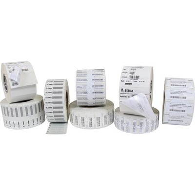 Zebra LABEL POLYPROPYLENE 0.9844X0.6094IN 25X15.5MM TT POLYPRO 3000T COATED PERMANENT ADHESIVE 3IN 76.2MM CORE RFID 1500/ROLL 2/BOX PLAIN - 10026628