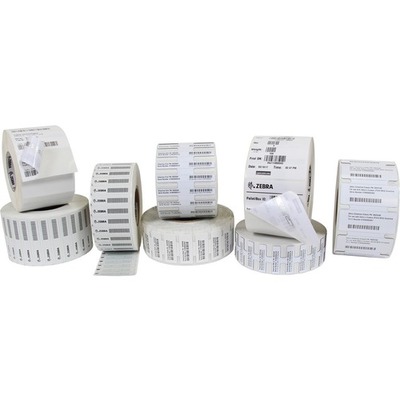 Zebra LABEL SYNTHETIC 3.9375X0.5156IN 100X13MM TT RFID POLYESTER WITH FOAM COATED HIGH PERFORMANCE ACRYLIC ADHESIVE  - 10026766