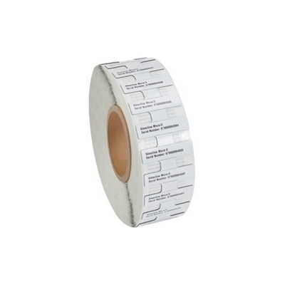Zebra Label Synthetic 60x25mm TT RFID Poly w/Foam 3in core RFID 400/roll 1/box Plain FCC - 10026768