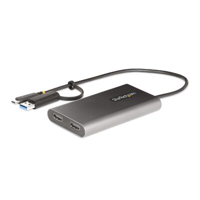 StarTech 109B-USBC-HDMI USB-C to Dual-HDMI Adapter 4K 60Hz PD