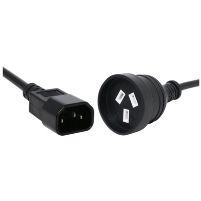 PowerShield 10IECAUS IEC C14 10A to 3 Pin 10A Socket Adapter