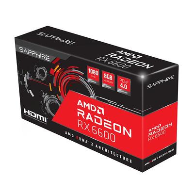 Sapphire AMD Radeon RX 6600 8GB Video Card - 11310-05-20G