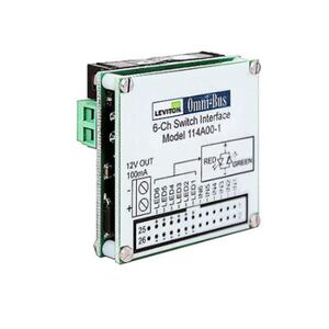 LEVITON OMNI-BUS 6-CHANNEL UNIVERSAL SWITCH INTERFACE MODULE