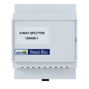 LEVITON OMNI-BUS SPLITTER BOX 8-WAY DIN RAIL