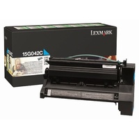 Lexmark 15G042C CYAN (PREBATE) TONER YIELD15,000 PAGES FOR C752, 760, 762