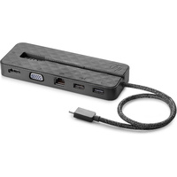HP USB-C Mini Dock (1PM64AA) 2xUSB 3.0, 1xRJ45, 1xVGA, 1xHDMI - (Support Power Pass Thru, requires orginal notebook USB-C adaptor)