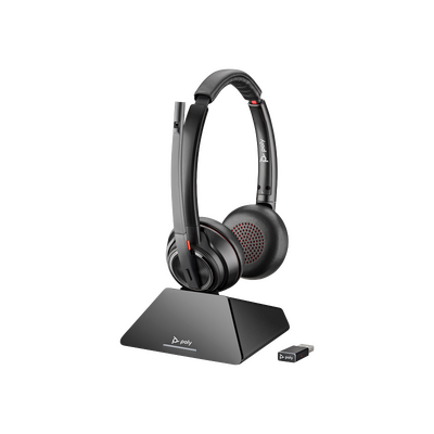 Poly Savi W8220-M Stereo Wireless DECT Headset System - Skype Certified - 8D3F5AA