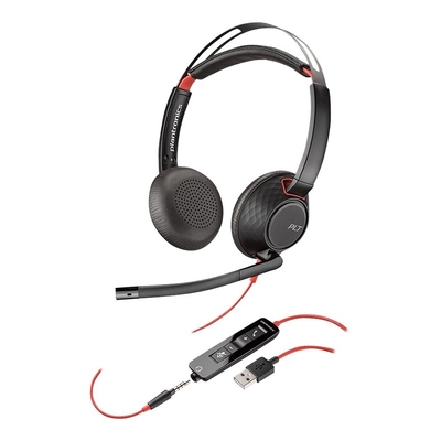 Poly Blackwire C5220 Stereo UC Headset (USB-A & 3.5mm) - 80R97AA