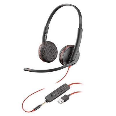 Poly Blackwire C3225 UC Stereo Headset (USB & 3.5mm)