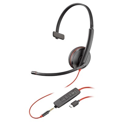 Poly Blackwire C3215 UC Mono Headset (USB-C & 3.5mm) - 8X227AA