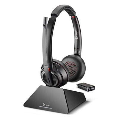 Poly Savi S8220 UC D200 USB-C Binaural DECT Wireless Headset 209815-02