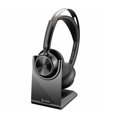 Poly Voyager Focus 2 UC 77Y87AA Teams, USB A,  Charge stand, Active Noise Canceling, Acoustic Fence, Stereo Sound, Dynamic Mute Alert