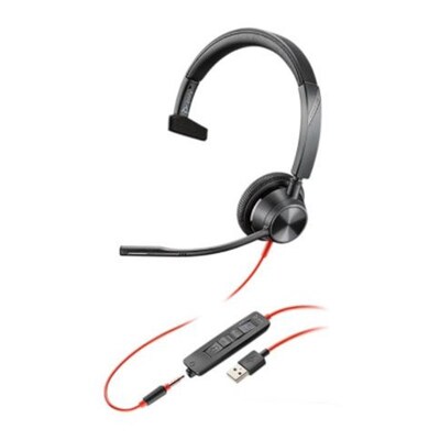 Poly Blackwire 3315-M UC Mono Headset (USB & 3.5mm)