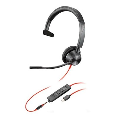 Poly Blackwire 3315-M UC Mono Headset (USB-C & 3.5mm) - 8X218AA
