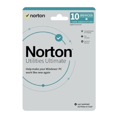Norton Utilities Ultimate - 1 User 10 Devices 1 Year Sub - 21443978