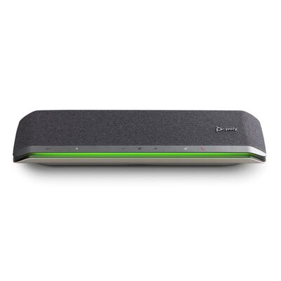 Poly Sync60, Standard, Smart Speakerphone for Conference Rooms, 6-Mics Array, USB & Bluetooth Connectivity, Talker Tracking, Status Light