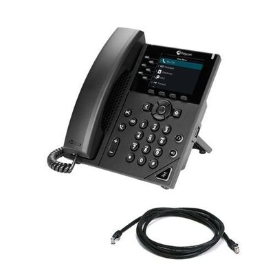 POLY VVX 350 POE 6-LINE BUSINESS IP PHONE 2200-48830-025 - 89B68AA