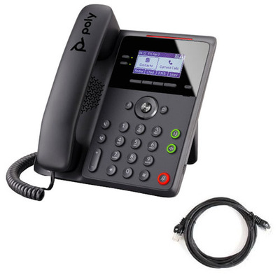 POLY EDGE B20 2-LINE VoIP PHONE W/POE 2200-49805-025 - 82M83AA