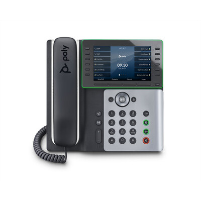 POLY EDGE E500 IP PHONE, 5" COLOR IPS DISPLAY, 12-LINE KEYS, BLUETOOTH - 82M94AA - 2200-87855-025