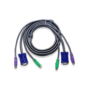 ATEN 2L-5001P/C VGA & PS/2 HDB15M-HDB15F Slim KVM Cable - 1.2m